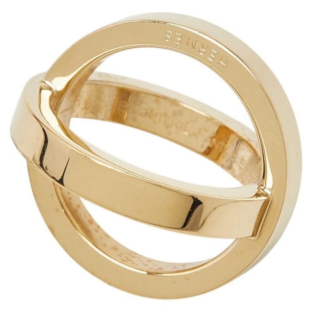 Hermes Cosmos Scarf Ring Gold Plated